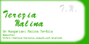 terezia malina business card